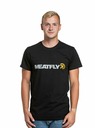 Meatfly Meatfly tricou pentru bărbați Logex Grey/Black | Gri | Mărime S | 100% bumbac