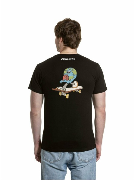 Meatfly Tricou Meatfly pentru bărbați Planet Black