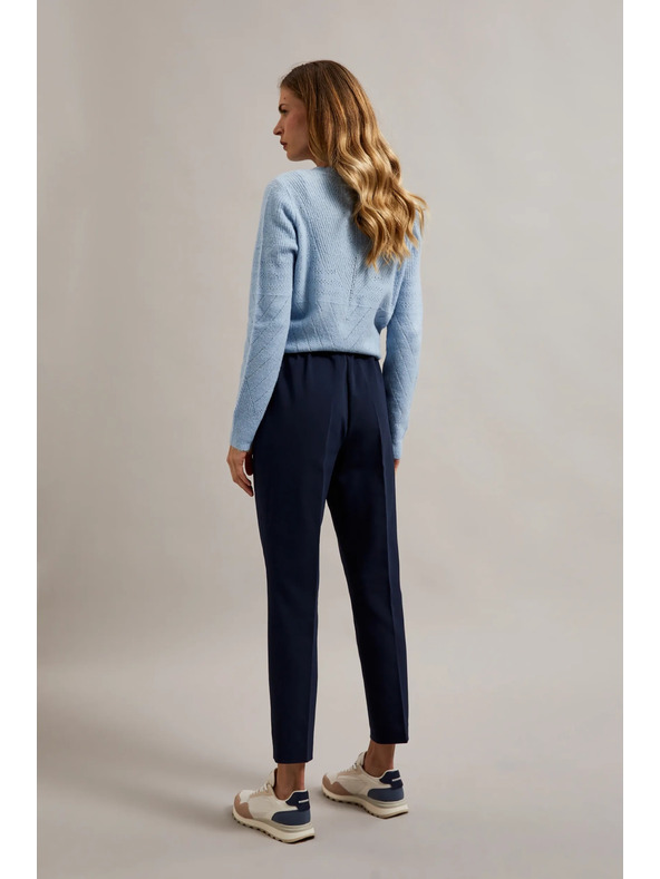 Moodo Pantaloni pentru femei albastru închis