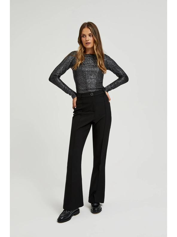 Moodo Pantaloni pentru femei negri