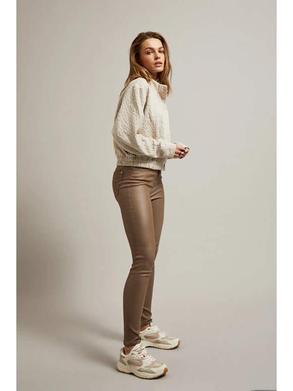 Moodo Pantaloni pentru femei cafenii