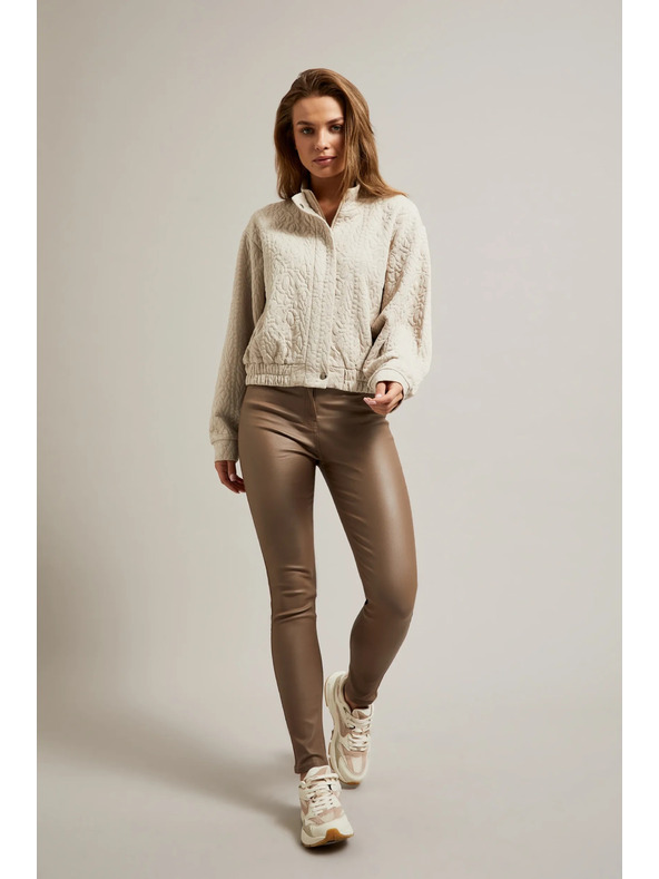 Moodo Pantaloni pentru femei cafenii