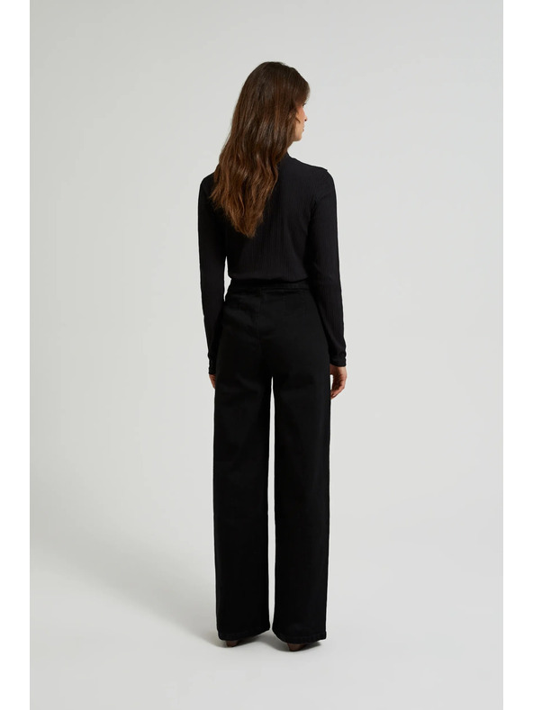 Moodo Pantaloni pentru femei negri Moodo