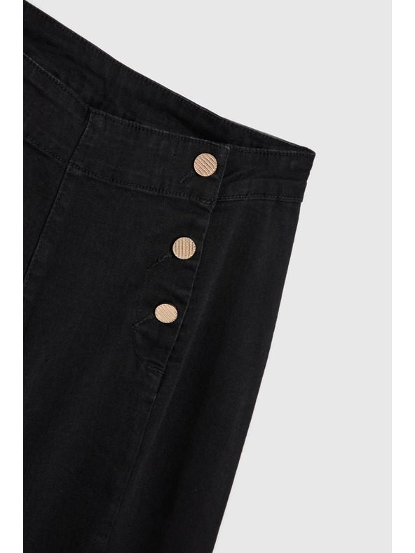 Moodo Pantaloni pentru femei negri Moodo