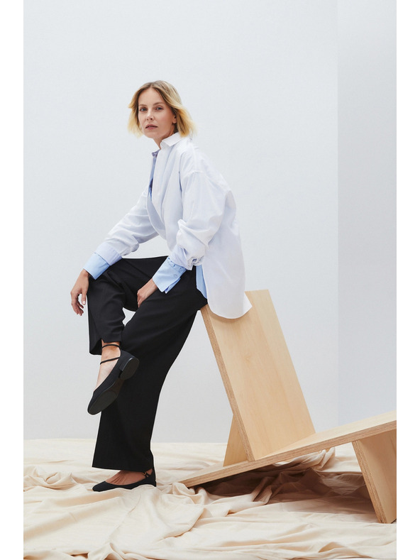 Moodo Pantaloni pentru femei negri