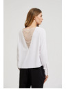 Moodo Bluză albă pentru femei