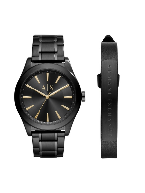 Armani Exchange Set cadou ceas și brățară Armani Exchange pentru bărbați