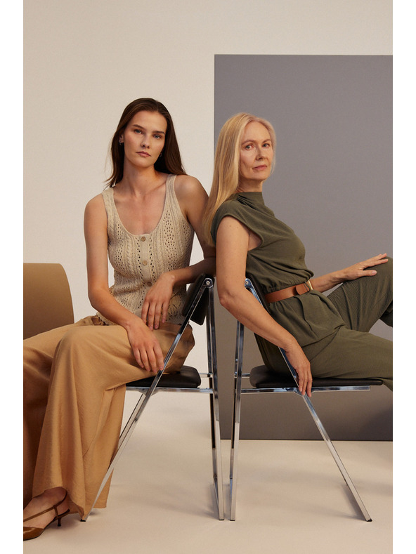 Moodo Salopetă kaki cu centură