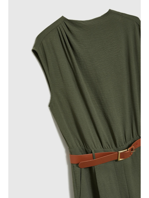 Moodo Salopetă kaki cu centură