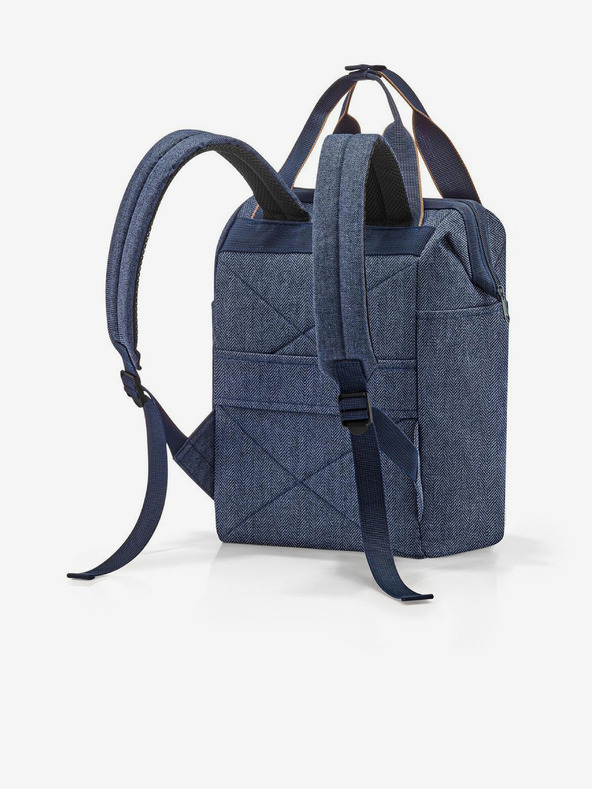 Reisenthel Rucsac și geantă din denim albastru închis 2în1 Reisenthel Allrounder R Herringbone Dark Blue