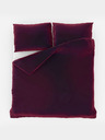 Kvalitex Set lenjerie de pat din satin cu design francez LUXURY COLLECTION 1+2, 220x200, 70x90cm roșu vin Kvalitex
