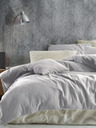 Kvalitex Lenjerie de pat franceză din muselină 240x220, 70x90cm gri deschis Kvalitex