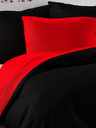 Kvalitex Satin French Bedding LUXURY COLLECTION 1+2, 200x200, 70x90cm Red / Black Kvalitex