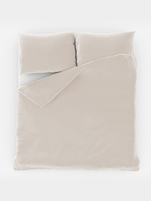 Kvalitex Lenjerie de pat franceză unicolor din bumbac 220x200, 70x90cm albă