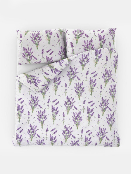 Kvalitex Lenjerie de pat franceză din bumbac PROVENCE COLLECTION 200x200, 70x90cm LEVANDULE violet Kvalitex