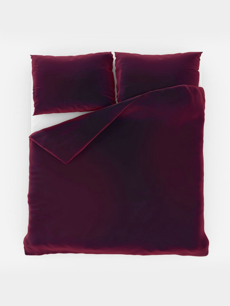 Kvalitex Lenjerie de pat din satin prelungit LUXURY COLLECTION 140x220, 70x90cm bordo Kvalitex