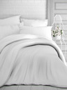 Kvalitex Lenjerie de pat din satin cu dungi 140x200, 70x90cm WHITE