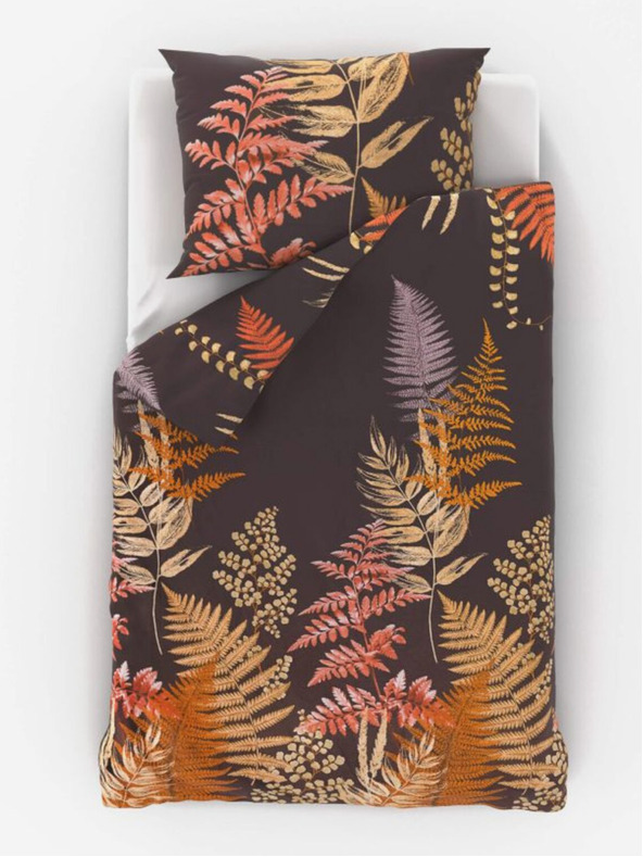 Kvalitex Satin lenjerie de pat Luxury Collection 140x200, 70x90cm Fern brown Kvalitex