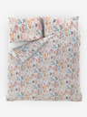 Kvalitex Lenjerie de pat din satin franțuzesc Luxury Collection 1+2, 200x200, 70x90cm Coral garden Kvalitex