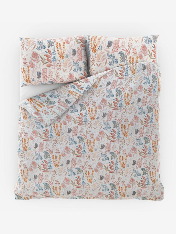 Kvalitex Satin French Bedding Luxury Collection 1+2, 220x200, 70x90cm Coral Garden Kvalitex