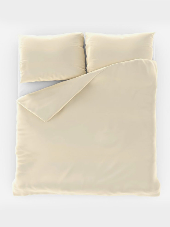 Kvalitex Lenjerie de pat din satin stil franțuzesc LUXURY COLLECTION 1+2, 200x200, 70x90cm cremă