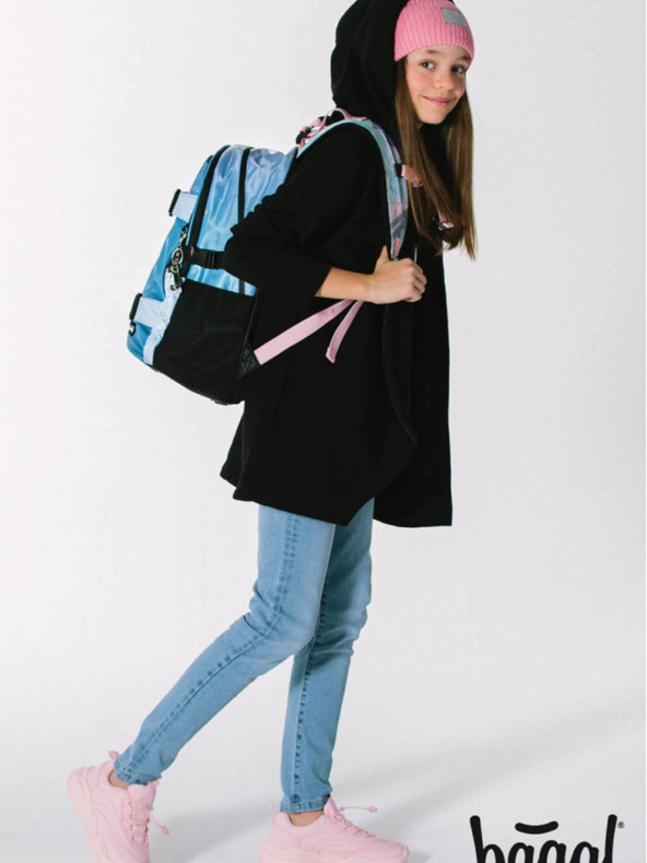 BAAGL  BAAGL 3 SET Skate Moon: rucsac, penar, geantă BAAGL