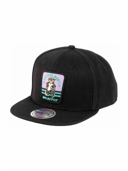 Meatfly Șapcă Meatfly Alfy Snapback Negru Tomcat | Negru