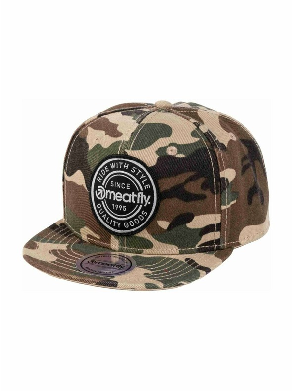 Meatfly Șapcă Meatfly Alfy Snapback Camuflaj Etichetă | Camuflaj