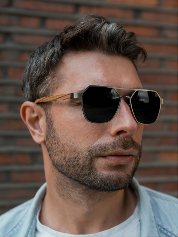 VEYREY Ochelari de soare VeyRey Orkat polarizați Ovali Lentile negre Universali