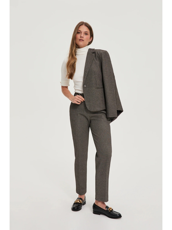 Moodo Guler alb cu mâneci 3/4 Moodo