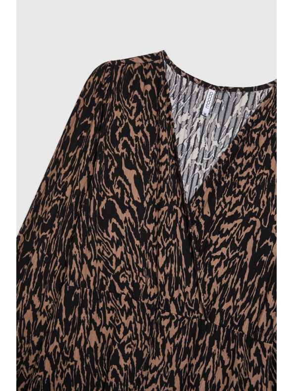 Moodo Rochie cu imprimeu maro Moodo