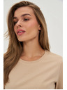 Moodo Tricou bej cu mânecă scurtă Moodo