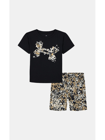 Under Armour Set pentru fete Under Armour UA PRINTED BIKE SHORT SET-BLK