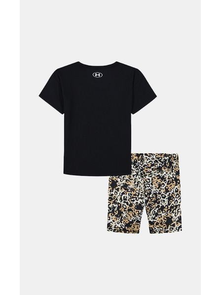 Under Armour Set pentru fete Under Armour UA PRINTED BIKE SHORT SET-BLK