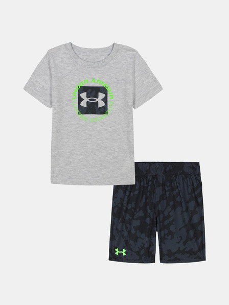 Under Armour Set pentru băieți Under Armour UA PRINTED SS SHORT SET-GRY