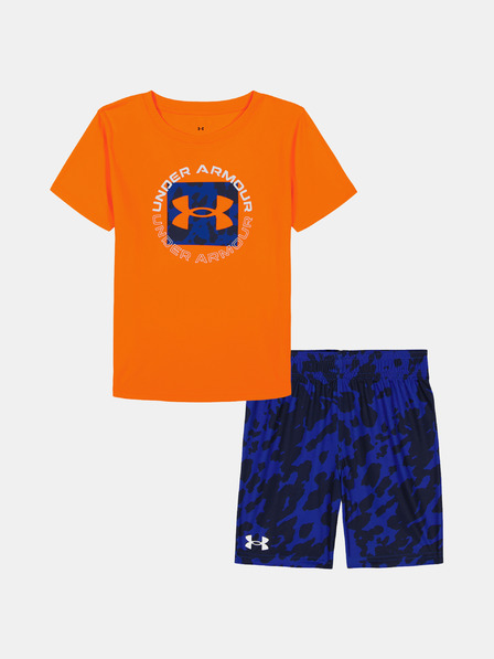 Under Armour Set pentru băieți Under Armour UA TECH PRINTED SS SHORT SET-ORG