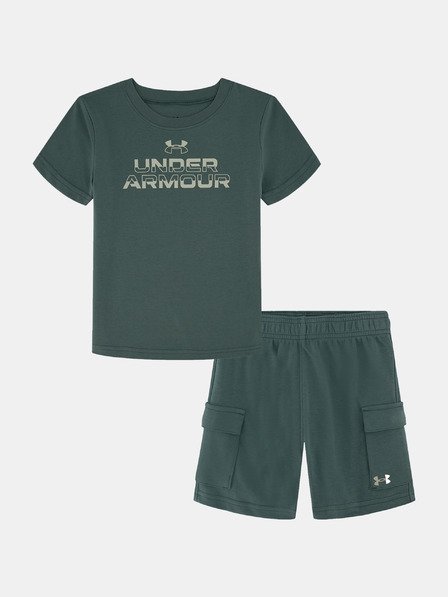 Under Armour Set pentru băieți Under Armour UA CARGO SHORT SET-GRN