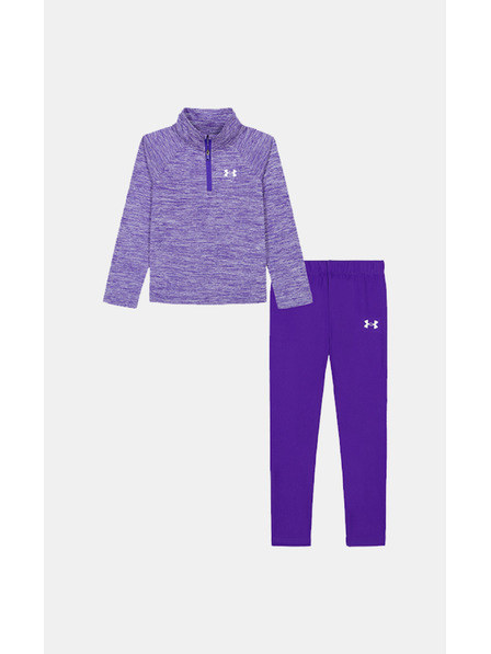 Under Armour Set pentru fete Under Armour UA 1/4 ZIP LEGGING SET-BLU