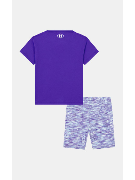 Under Armour Set pentru fete Under Armour UA TWIST BIKE SHORT SET-BLU