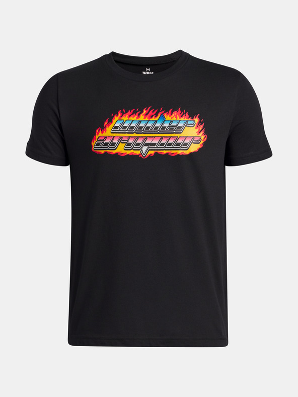 Under Armour Tricou pentru băieți Under Armour UA Flame WM SS-BLK