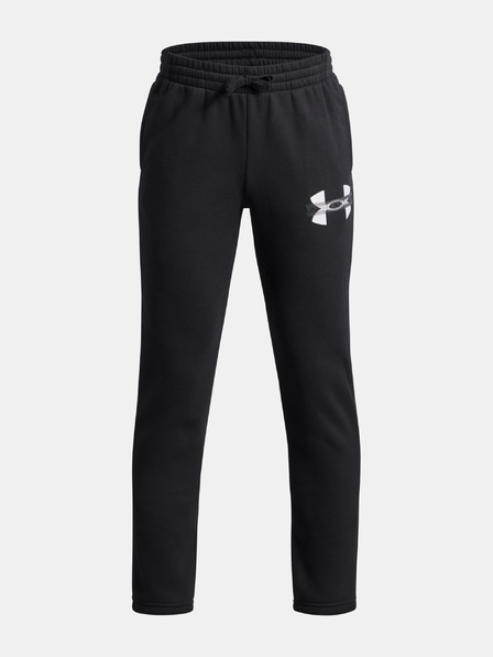 Under Armour Pantaloni de trening pentru băieți Under Armour UA Rival Flc Cblck Grphc Jgr-BLK
