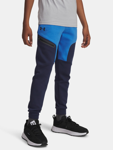 Under Armour Pantaloni de trening pentru băieți Under Armour UA B Unstoppable Flc Jogger-BLU