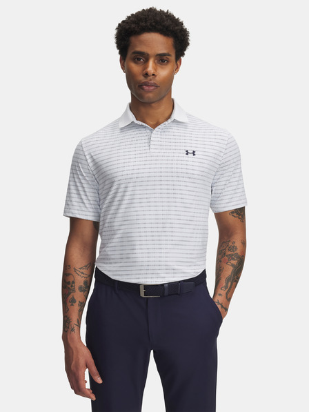 Under Armour Tricou pentru bărbați Under Armour UA Drive Chill Printed Polo-WHT