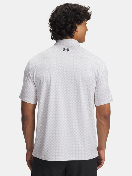 Under Armour Tricou polo bărbătesc Under Armour UA T2G Printed Polo-WHT
