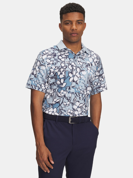 Under Armour Tricou polo bărbătesc Under Armour UA Drive Chill Printed Polo-BLU