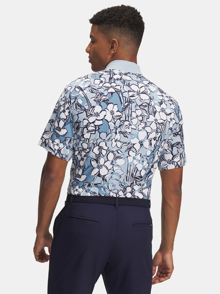 Under Armour Tricou polo bărbătesc Under Armour UA Drive Chill Printed Polo-BLU