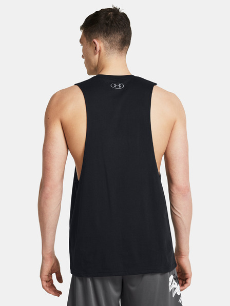 Under Armour Maiou bărbătesc Under Armour UA LEFT CHEST CUT OFF TANK-BLK