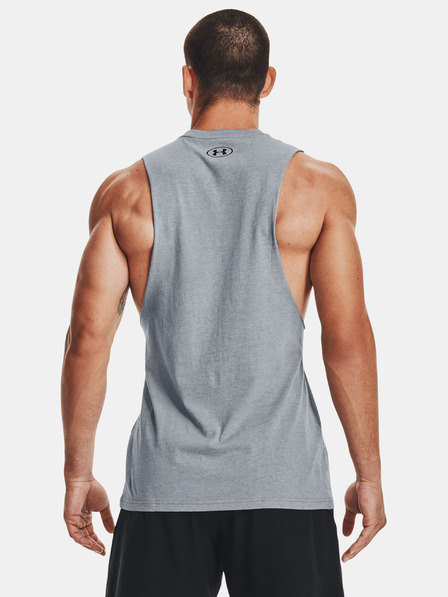 Under Armour Maiou bărbătesc Under Armour UA LEFT CHEST CUT OFF TANK-GRY