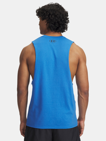 Under Armour Maiou bărbătesc Under Armour UA LEFT CHEST CUT OFF TANK-BLU