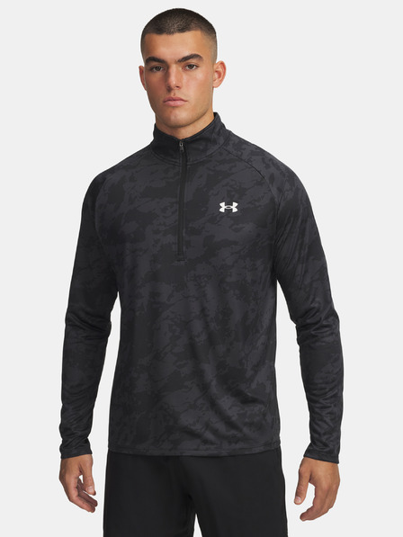 Under Armour Tricou bărbătesc Under Armour UA Tech 2.0 1/2 Zip-BLK